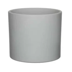 Mica Decorations Bloempot - Lichtgrijs - Mat - Keramiek - 19 X 17 Cm