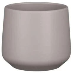 Mica Decorations Bloempot - Taupe - Mat - Keramiek - 15 X 14 Cm