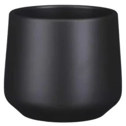 Mica Decorations Bloempot - Antraciet Grijs - Keramiek - 15 X 17 Cm