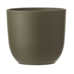 Mica Decorations Bloempot - Groen - Mat - Keramiek - 19 X 18 Cm