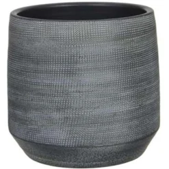 Mica Decorations Bloempot - Grijs - Terracotta - 29 X 26 Cm