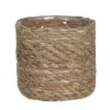 Mica Decorations Plantenpot - Rotan - Bruin - Plantenmand - 12 X 12 Cm