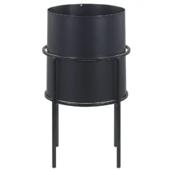 Beliani Plantenbak Voor Buiten MILEA - Zwart Ijzer