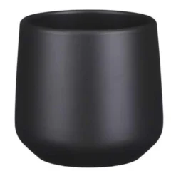 Mica Decorations Bloempot - Antraciet Grijs - Keramiek - 14 X 13 Cm