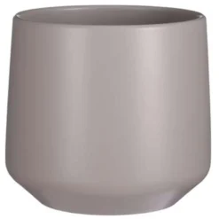 Mica Decorations Bloempot - Taupe - Mat - Keramiek - 23 X 21 Cm