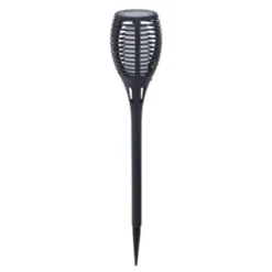 Pro Garden Tuinfakkel - Solar - Zwart - Vlameffect - 62 Cm