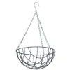Nature Hanging Basket - Metaaldraad - Donkergroen - 16 X 30 X 30 Cm