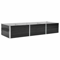 VidaXL Plantenbak Verhoogd 240x80x45 Cm Gegalvaniseerd Staal Antraciet