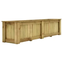 VidaXL Plantenbak Verhoogd 196x50x50 Cm Geïmpregneerd Grenenhout
