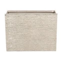 Beliani Plantenbak Voor Buiten EDESSA - Beige Stenenmix