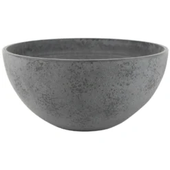 Ter Steege Bloempot - Schaal - Gerecycled Kunststof - Grijs - 25 X 12 Cm