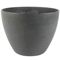 Ter Steege Bloempot - Gerecycled Kunststof - Grijs - 36 X 27 Cm