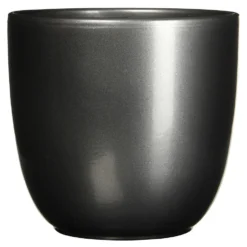 Mica Decorations Bloempot - Antraciet Grijs - Keramiek - 28 X 25 Cm