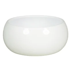 Floran Plantenpot - Schaal - Glanzend - Wit - Keramiek - 22 X 9 Cm