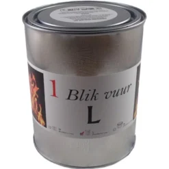 Merkloos Tuinfakkel In Blik - 5 Tot 8 Branduren - 11 X 13 Cm