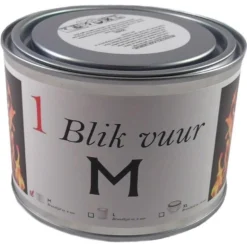 Merkloos Tuinfakkel In Blik - 4 Branduren - 11 X 7 Cm