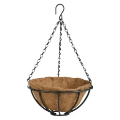 Esschert Design Plantenmand - Hanging Basket - Zwart - 25 Cm