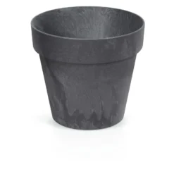 Prosperplast Plantenpot - Antraciet - Betonlook - Kunststof - 20 Cm