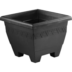 Hega Hoger Plantenbak - Antraciet - Vierkant - 30 Cm