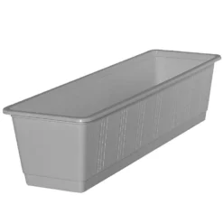 Geli Plantenbak - Lichtgrijs - Rechthoekig - Kunststof - 60 X 17,5 X 14,5 Cm