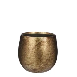 Mica Decorations Oliver Bloempot - H22 X Ø24 Cm - Metal Goud