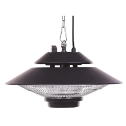 Beliani Terrasverwarmer MERAPI - Zwart Aluminium