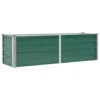 VidaXL Plantenbak Verhoogd 160x40x45 Cm Gegalvaniseerd Staal Groen