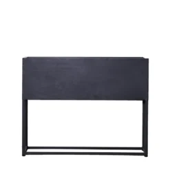 Giga Meubel Plantenbak Zwart - Metaal - 90x25x70cm - Urban