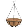 Esschert Design Hanging Basket - Metaal - Zwart - Met Inlegvel - 30 Cm