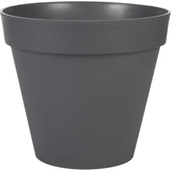 EDA Bloempot - Toscane - Zwart - Kunststof - D30 X H26 Cm - 10 Liter