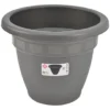 Hega Hogar Bloempot - Grijs - Kunststof - Rond - 40 Cm