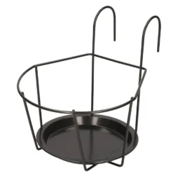 Merkloos Bloempot - Metaal - Standaard/hanger - 20 Cm