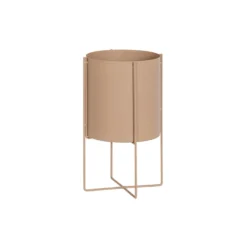 WOOOD Arda Plantenpot - Metaal - Toffee Roze - 40x24x24