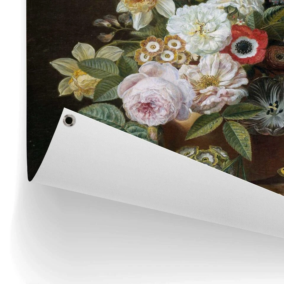 Tuinposter Eelkema Stilleven Met Bloemen 80x60 Cm Groen - Afbeelding 3