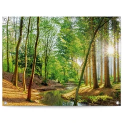 Tuinposter Lentebos 60x80 Cm Groen