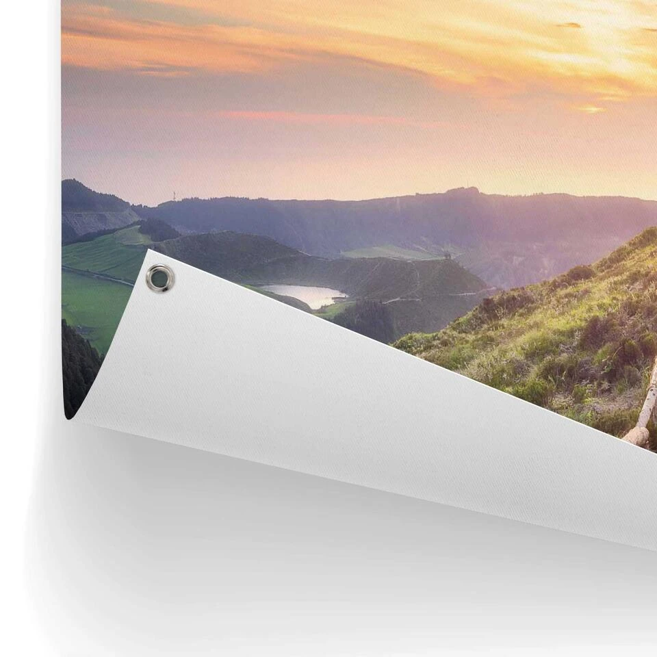 Tuinposter Morgenrood 80x120 Cm Blauw - Afbeelding 3