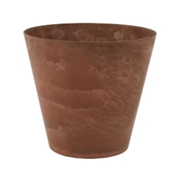 Ter Steege Bloempot - Dark Terra Cotta - Natuursteen Look - D22 X H20 Cm