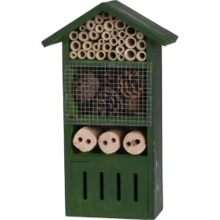 Merkloos Insectenhotel - Groen - Hout - Bijenhuis - 33 Cm