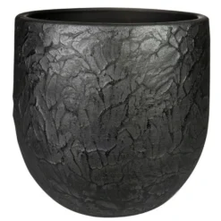 Steege Plantenpot - Antiek Look - Zwart - H29 X D32 Cm