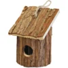 Boon Vogelhuisje - Bruin - Hout - Nestkastje Kleine Vogels - 16 Cm