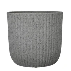Mica Decorations Dante Bloempot - H27 X Ø30 Cm - Donkergrijs