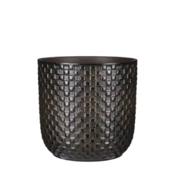 Mica Decorations Daan Bloempot - H20,5 X Ø21,5 Cm - Zwart