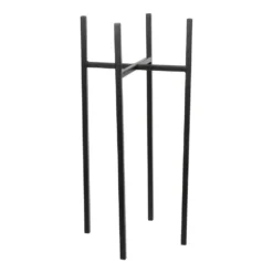 Mica Decorations Ascot Plantenstandaard L24 X B24 X H55 Cm Zwart