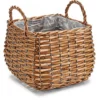 IBERGARDEN Plantenbak-mand - Gevlochten Riet - 23 X 23 X 15 Cm