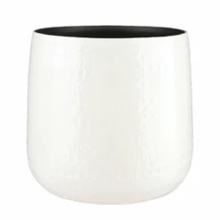 Mica Decorations Plantenpot/bloempot - Keramiek Wit - D32 En H30 Cm