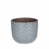 Mica Decorations - Plantenpot-bloempot - Keramiek Blauw - D11 X H9 Cm