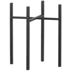 Mica Decorations Plantenstandaard - Verhoger - Zwart - H25 X B14 Cm