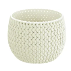 Prosperplast Plantenpot/bloempot - Kunststof - Creme - D24 X H16 Cm