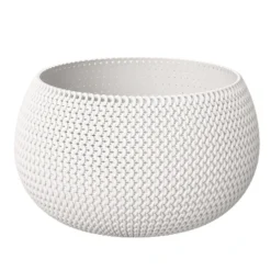 Prosperplast Plantenpot/bloempot - Kunststof - Parel Wit - D30 X H22 Cm