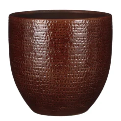 Mica Decorations Plantenpot/bloempot - Terracotta - D29/H26 Cm